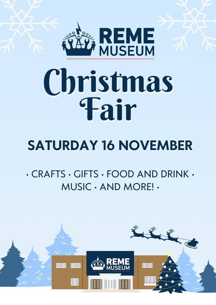 REME Museum Christmas Fair Poster 2024