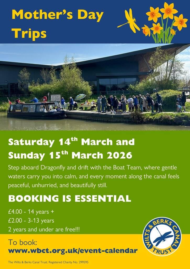 Wilts & Berks Canal Trust - Mother's Day Dragonfly Boat Trips image