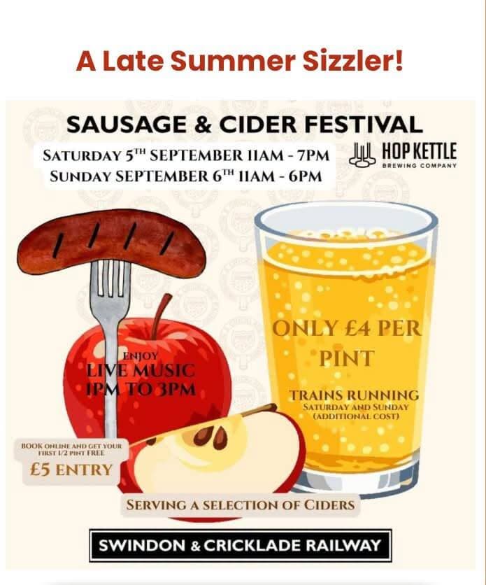 Swindon and Cricklade Railway - Sausage and Cider Festival image